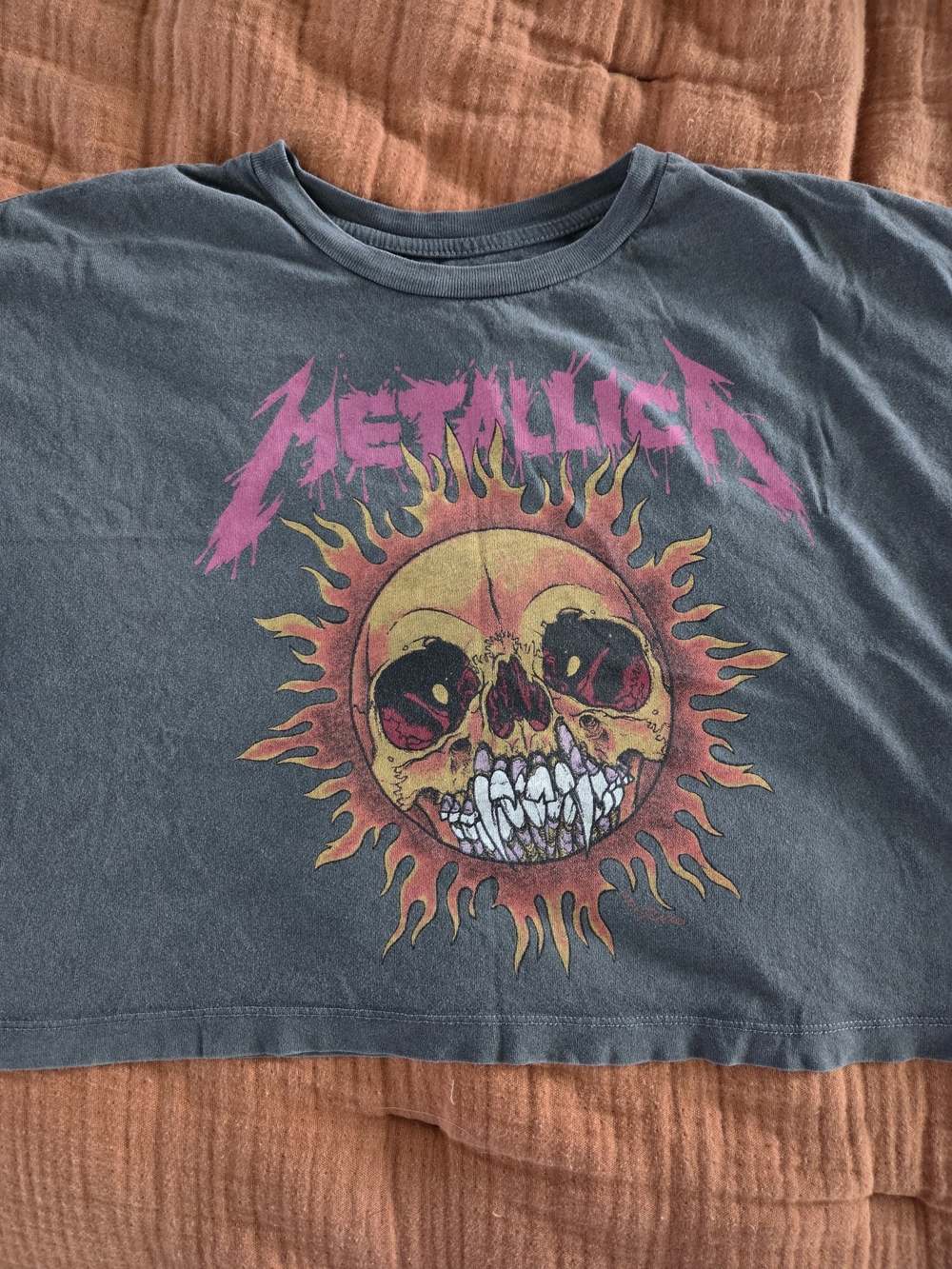 Metallica Crop Top - Pull&Bear, Size m